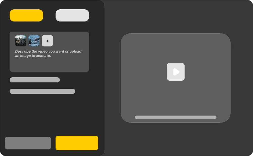 How to Use Bach 1.0 — Prompt input interface with text description and image upload options